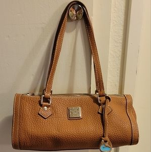 Dooney & Bourke Barrel Camel Pebble Leather 100% Authentic